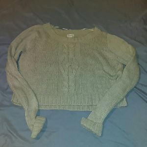 Cropped tan sweater